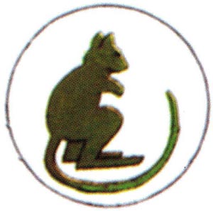 TAC Sign of 7th Amoured Brigade, the Green Jerboa, from 1942 to 1945. Click here to go to the 7th Armoured Brigade website.