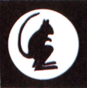 TAC Sign of 4th Armoured Brigade  - The Black Rats - from 1943 to 1945
