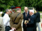 Les admiring Jerboa with Gen.Mullens, Brigadier Bradshaw, Colonel Davies.