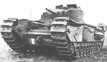 Churchill MKII CS with 3" Howitzer in turret and 2 pdr in the hull