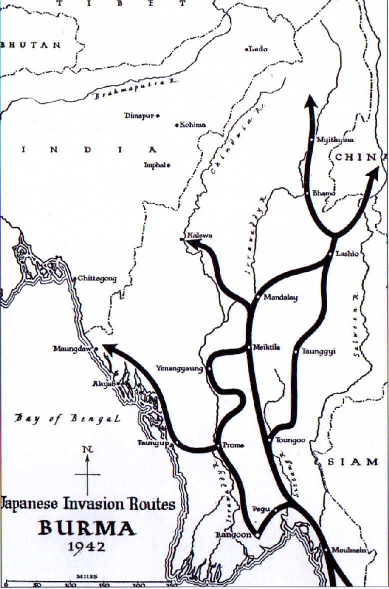Japanese Burma Invasion Routes