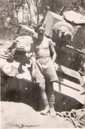Frank Mason of A Squadron, 2 RTR in Burma 1942. Picture is courtesy of Peter Watson, 2nd Bn. RTR.