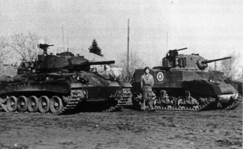 Chaffee and Honey Tanks from the Recce Squadron of 8th Hussars in 1945