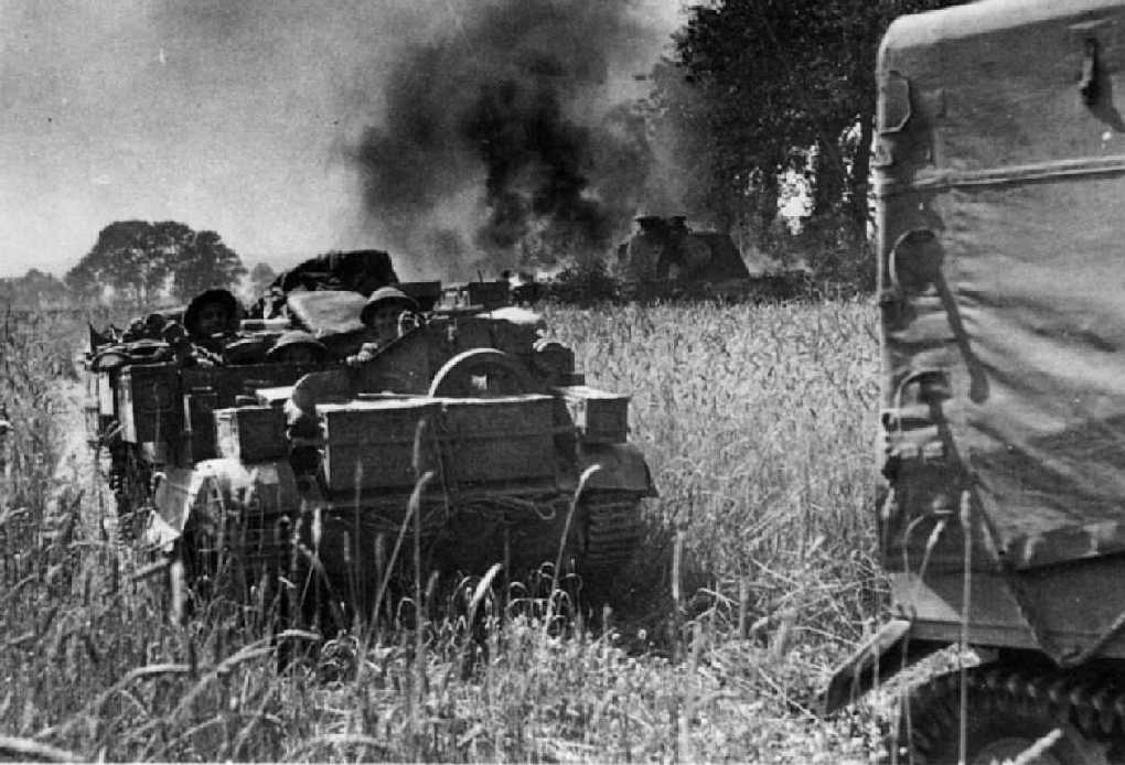 A Bren Gun Carrier from one of the Queen's Battalions in Normandy 1944.