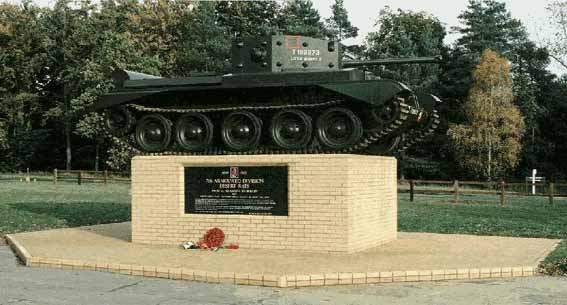 The Desert Rat Memorial, in Thetford Forest, near Mundford, Norfolk.